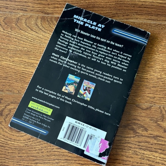 Miracle at the Plate Book by Matt Christopher paperback book - Picture 3 of 3